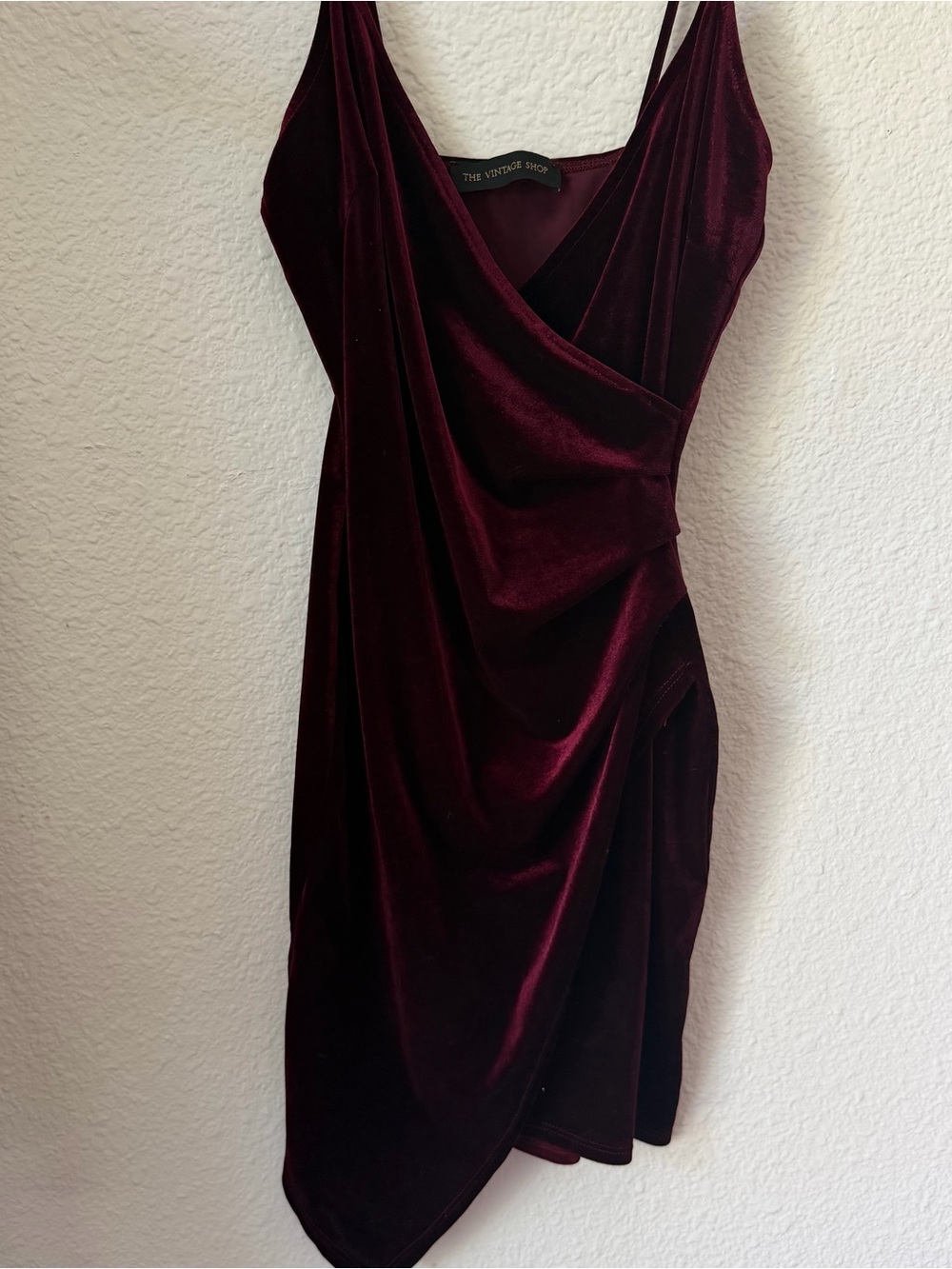 velvet mini dress